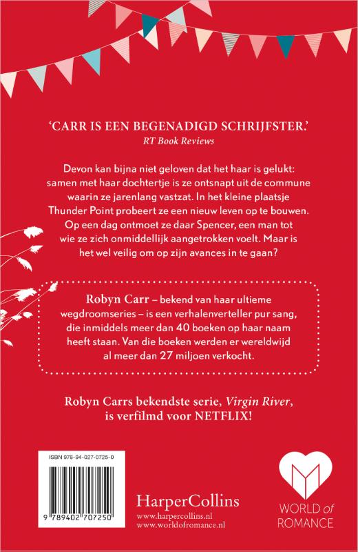 Achterkant van Met open armen