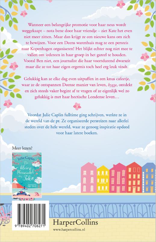 Achterkant van Het kleine café in Kopenhagen