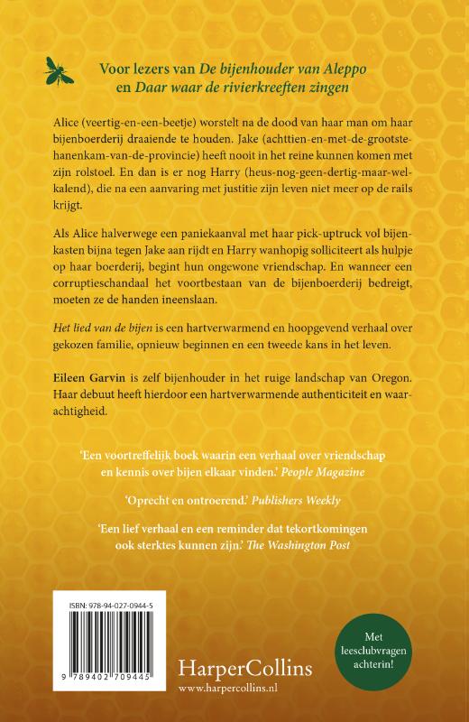 Achterkant van Het lied van de bijen