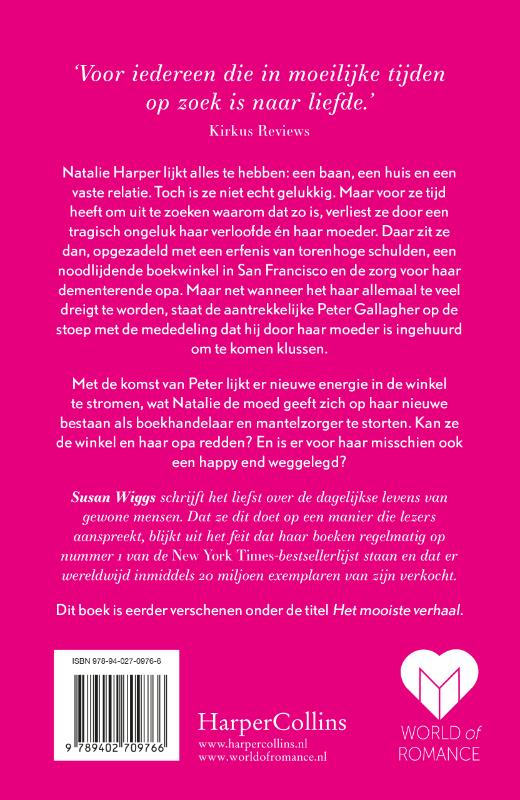 Achterkant van De boekwinkel vol liefde
