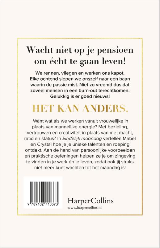 Achterkant van Eindelijk maandag