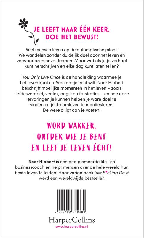 Achterkant van You Only Live Once