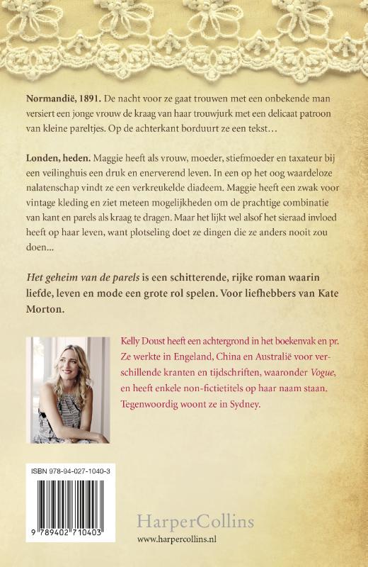 Achterkant van Het geheim van de parels