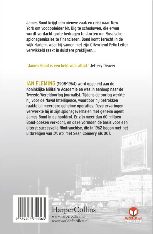 Achterkant van Live and Let Die