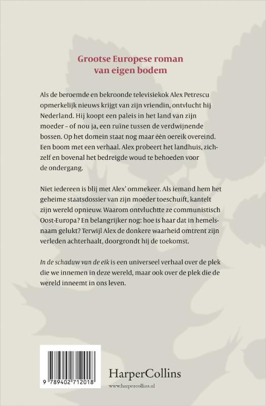 Achterkant van In de schaduw van de eik