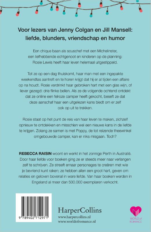 Achterkant van Rosies reizende theewinkel