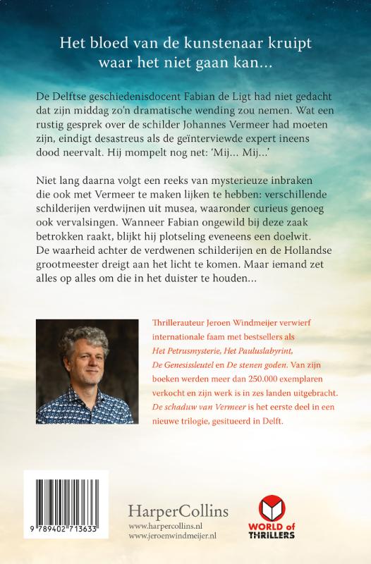Achterkant van De schaduw van Vermeer
