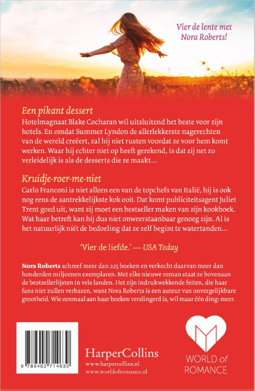 Achterkant van Verliefd in het voorjaar
