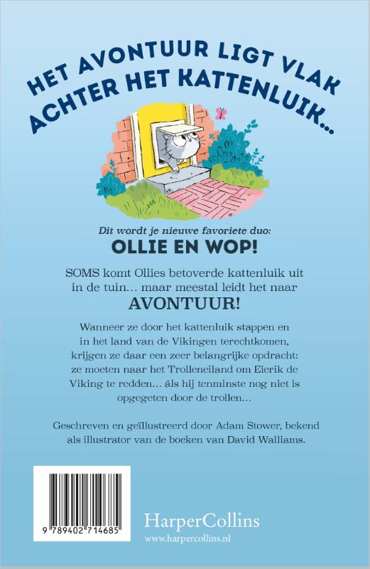 Achterkant van Ollie de Viking