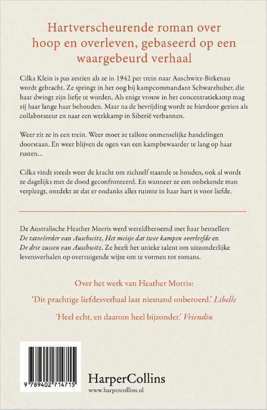 Achterkant van Het meisje dat twee kampen overleefde