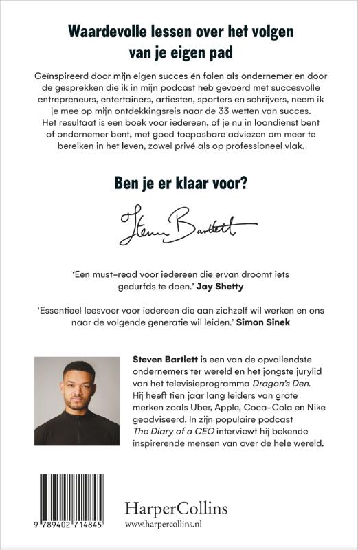 Achterkant van The Diary of a CEO