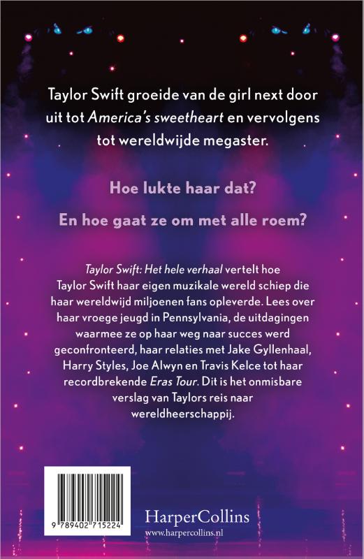 Achterkant van Taylor Swift