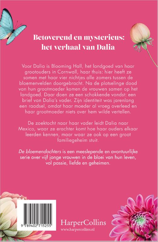 Achterkant van De bloemendochters