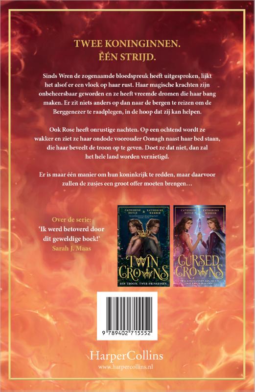 Achterkant van Burning Crowns