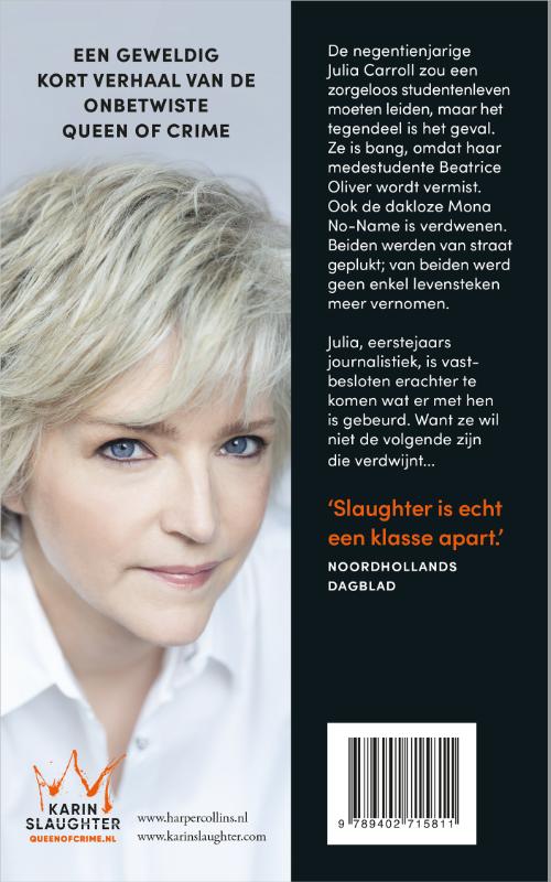 Achterkant van Blond haar, blauwe ogen