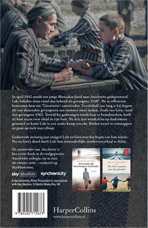 Achterkant van De tatoeëerder van Auschwitz