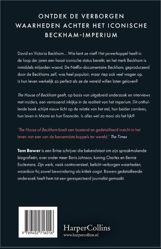 Achterkant van The House of Beckham