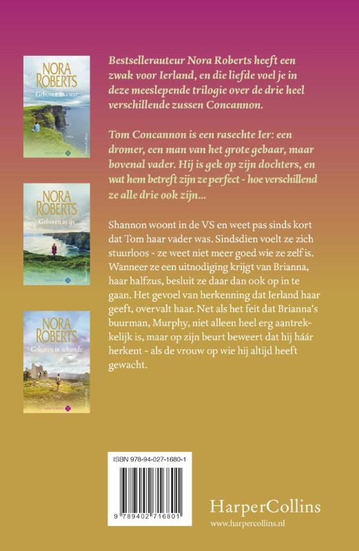 Achterkant van Geboren in schande