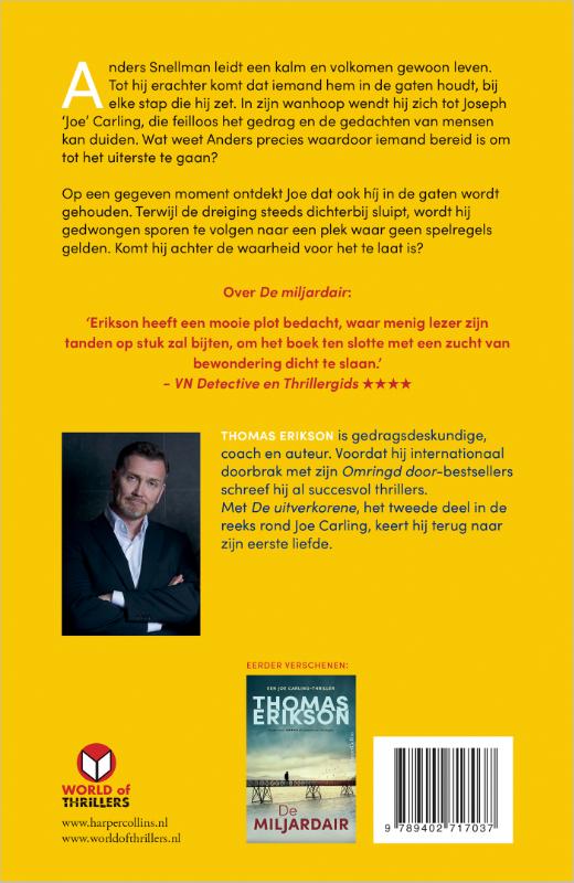 Achterkant van De uitverkorene