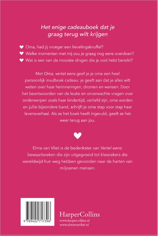 Achterkant van Oma, vertel eens