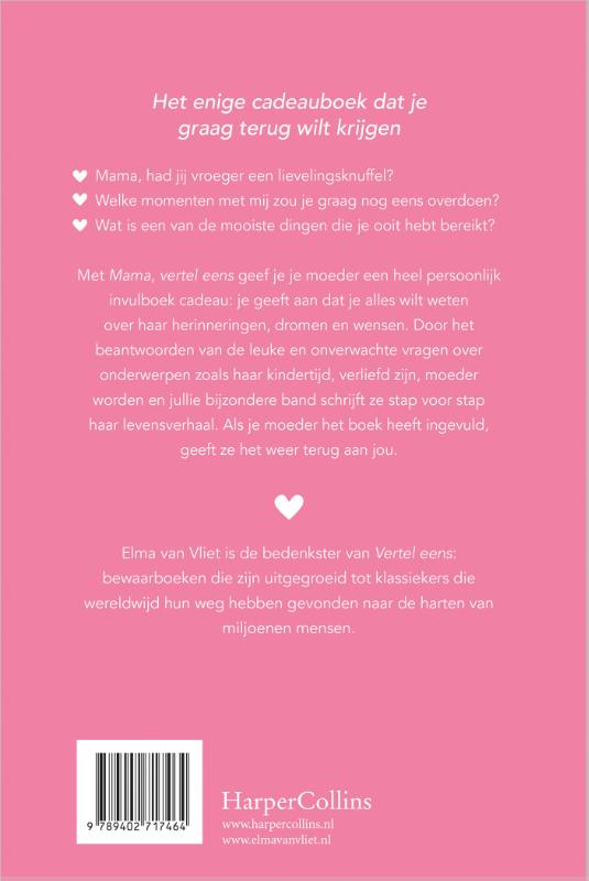 Achterkant van Mama, vertel eens...