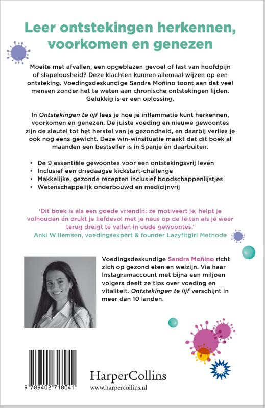 Achterkant van Ontstekingen te lijf