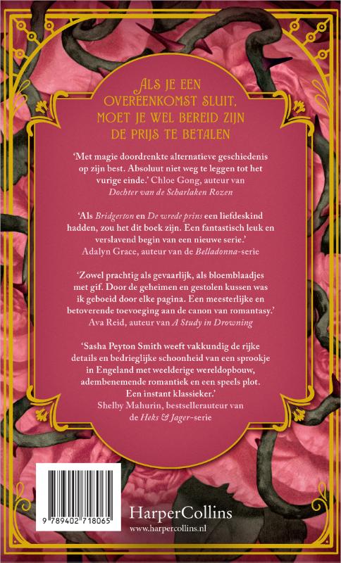 Achterkant van The Rose Bargain
