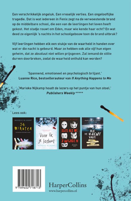 Achterkant van Na de brand