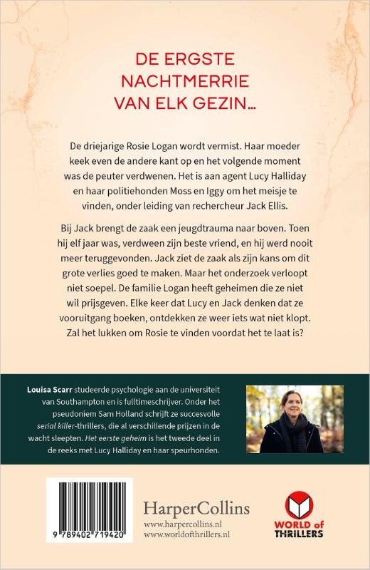 Achterkant van Het eerste geheim
