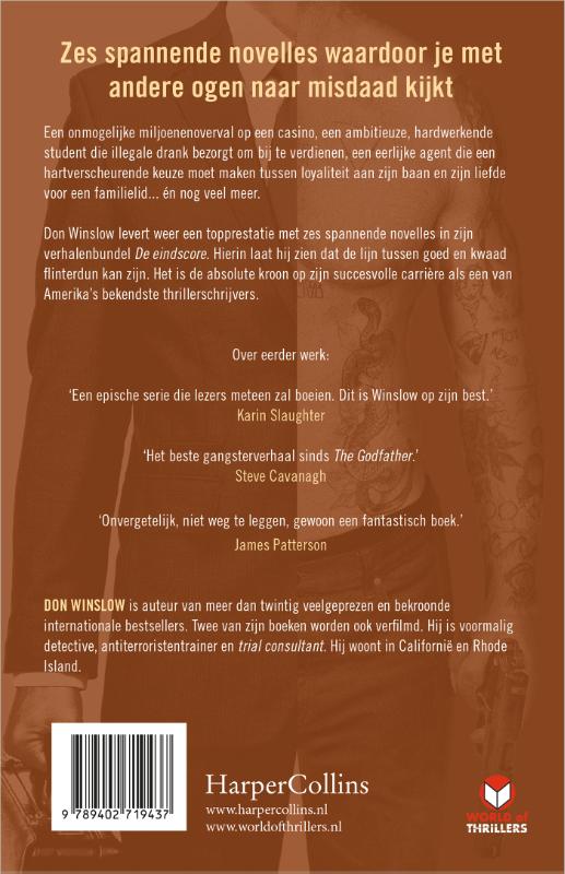 Achterkant van De eindscore