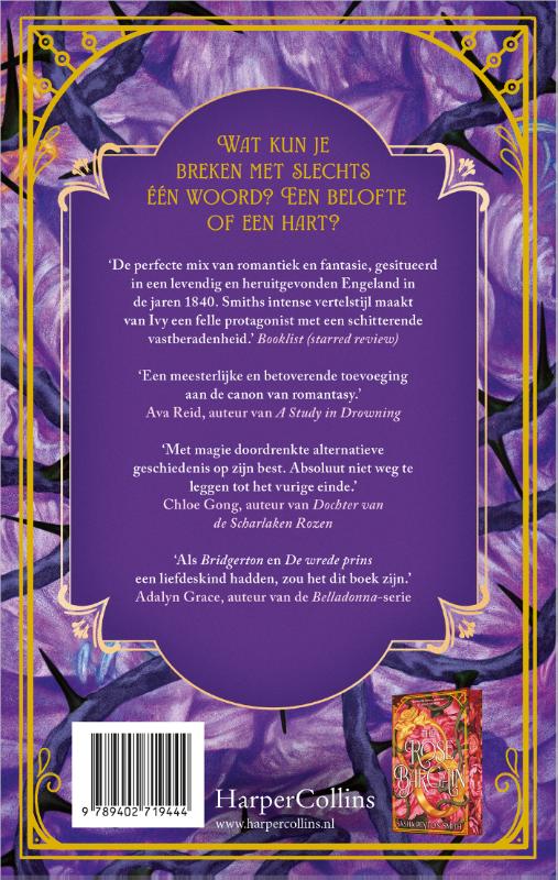 Achterkant van The Thorn Queen