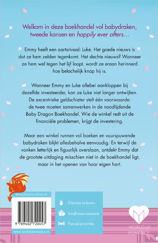 Achterkant van De Baby Dragon Boekhandel