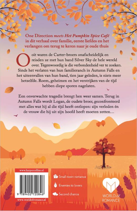Achterkant van Autumn Falls