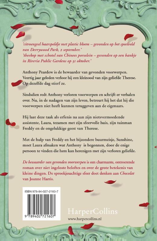 Achterkant van De bewaarder van gevonden voorwerpen