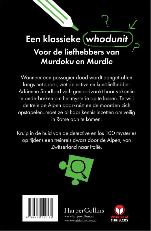 Achterkant van Mystery on the Tracks