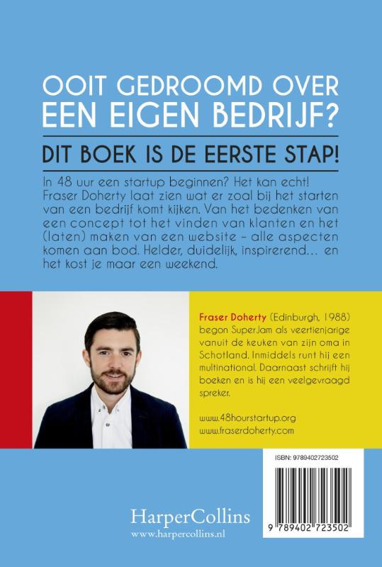 Achterkant van Startup in 48 uur