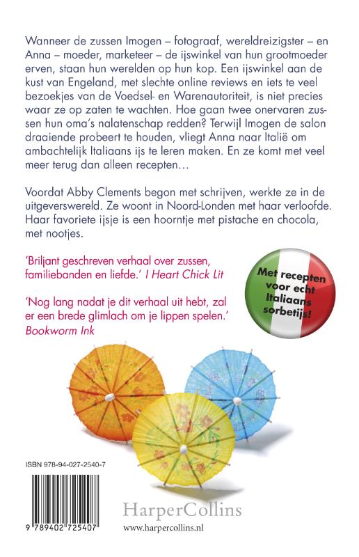 Achterkant van Liefde met een parasolletje
