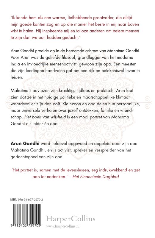 Achterkant van Het boek van wijsheid