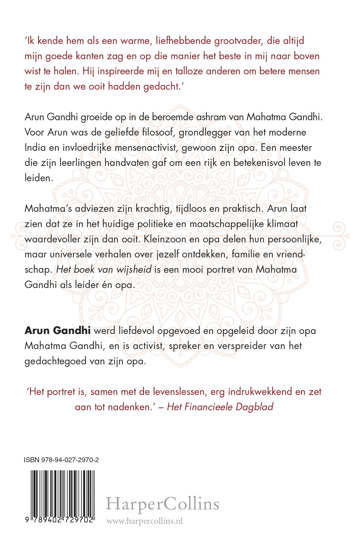 Achterkant van Het boek van wijsheid