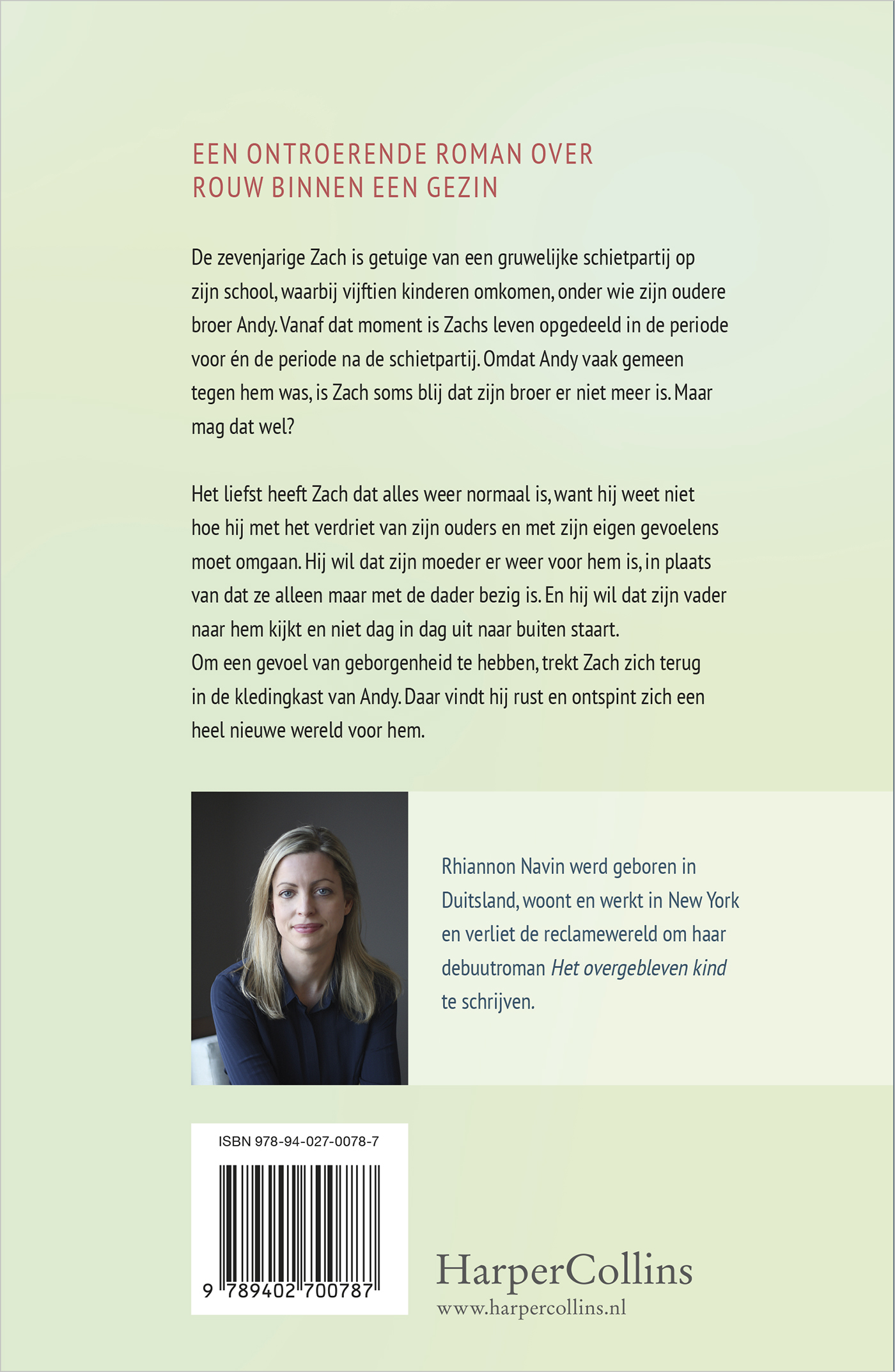 Achterkant van Het overgebleven kind