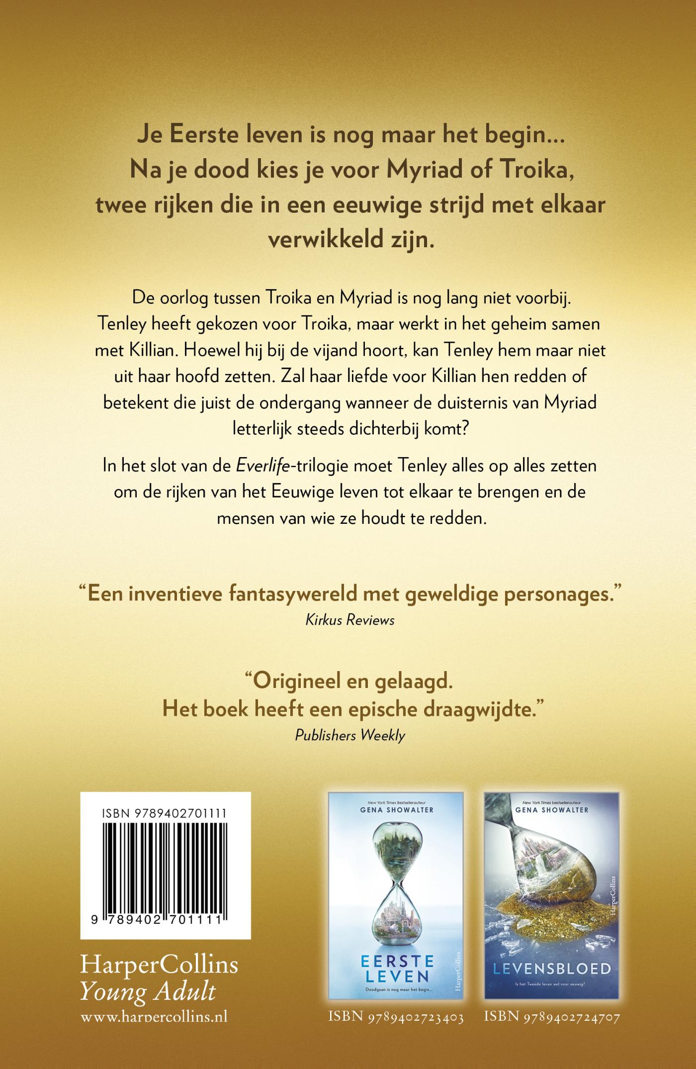 Achterkant van Eeuwige leven