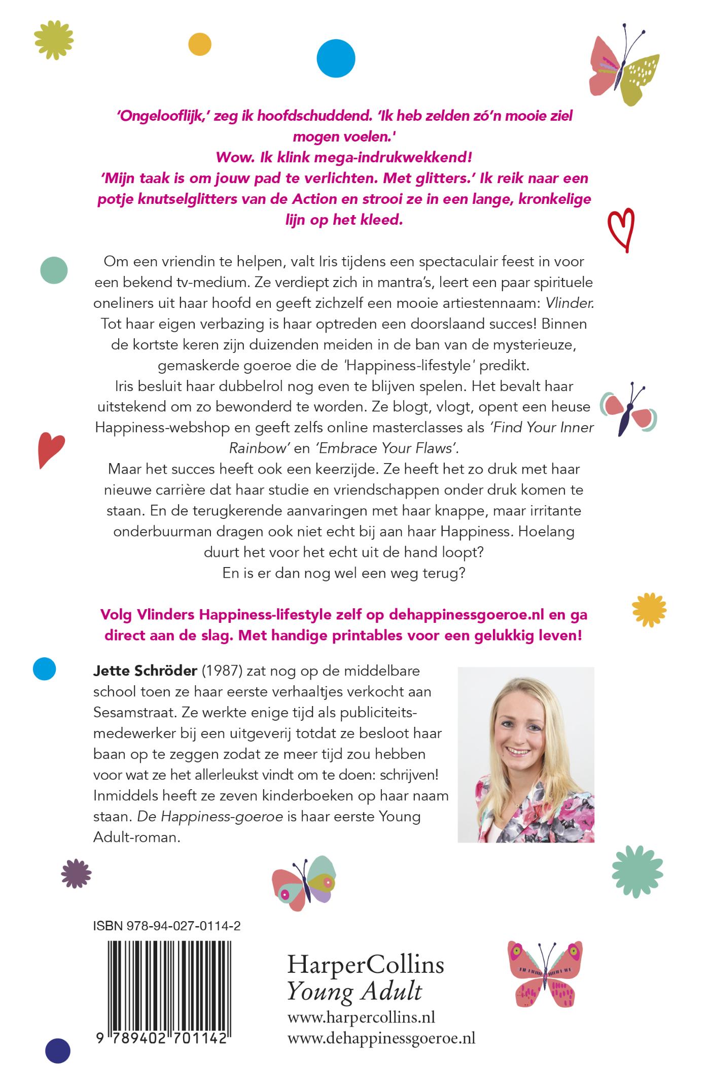 Achterkant van De Happiness Goeroe