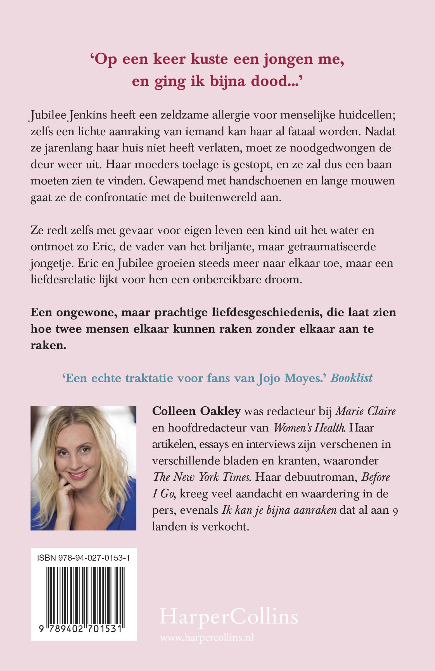 Achterkant van Ik kan je bijna aanraken
