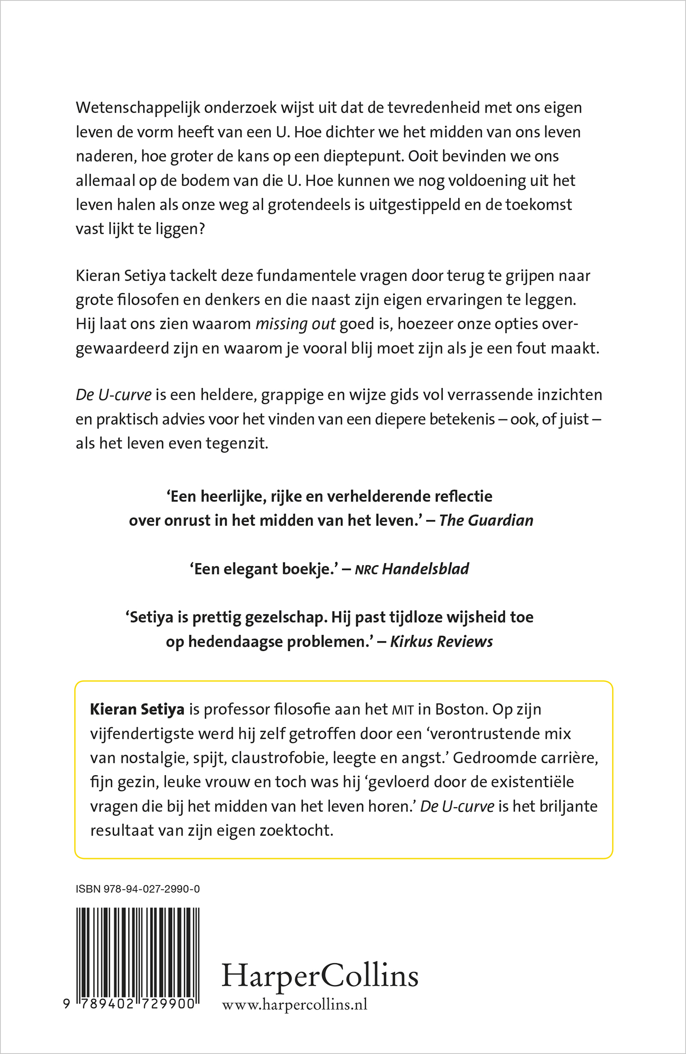 Achterkant van De U-curve