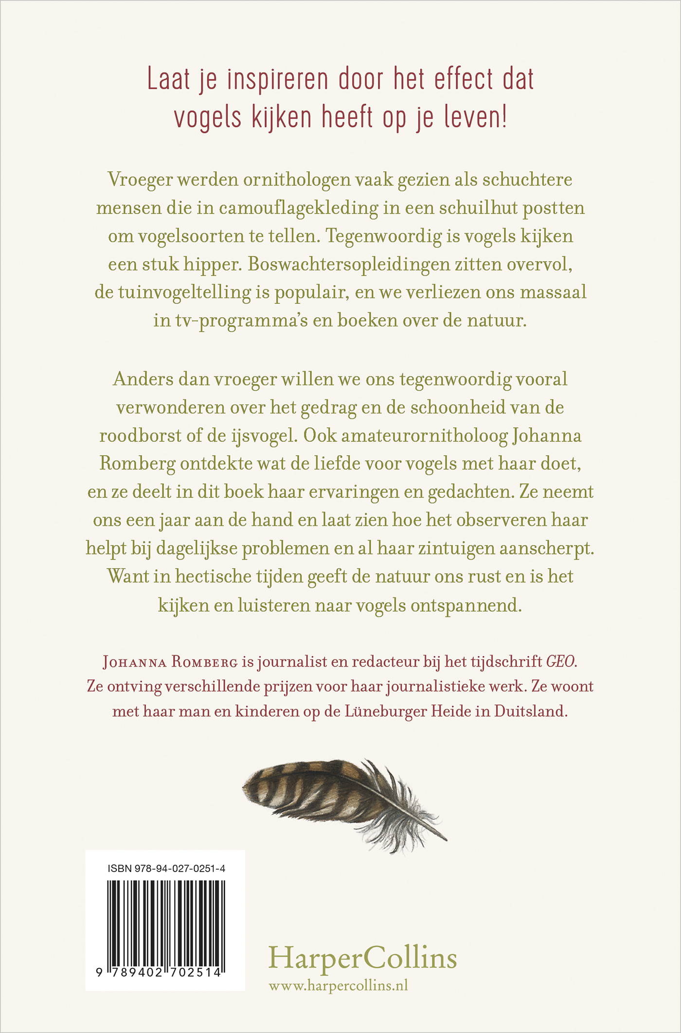 Achterkant van De magie van vogels