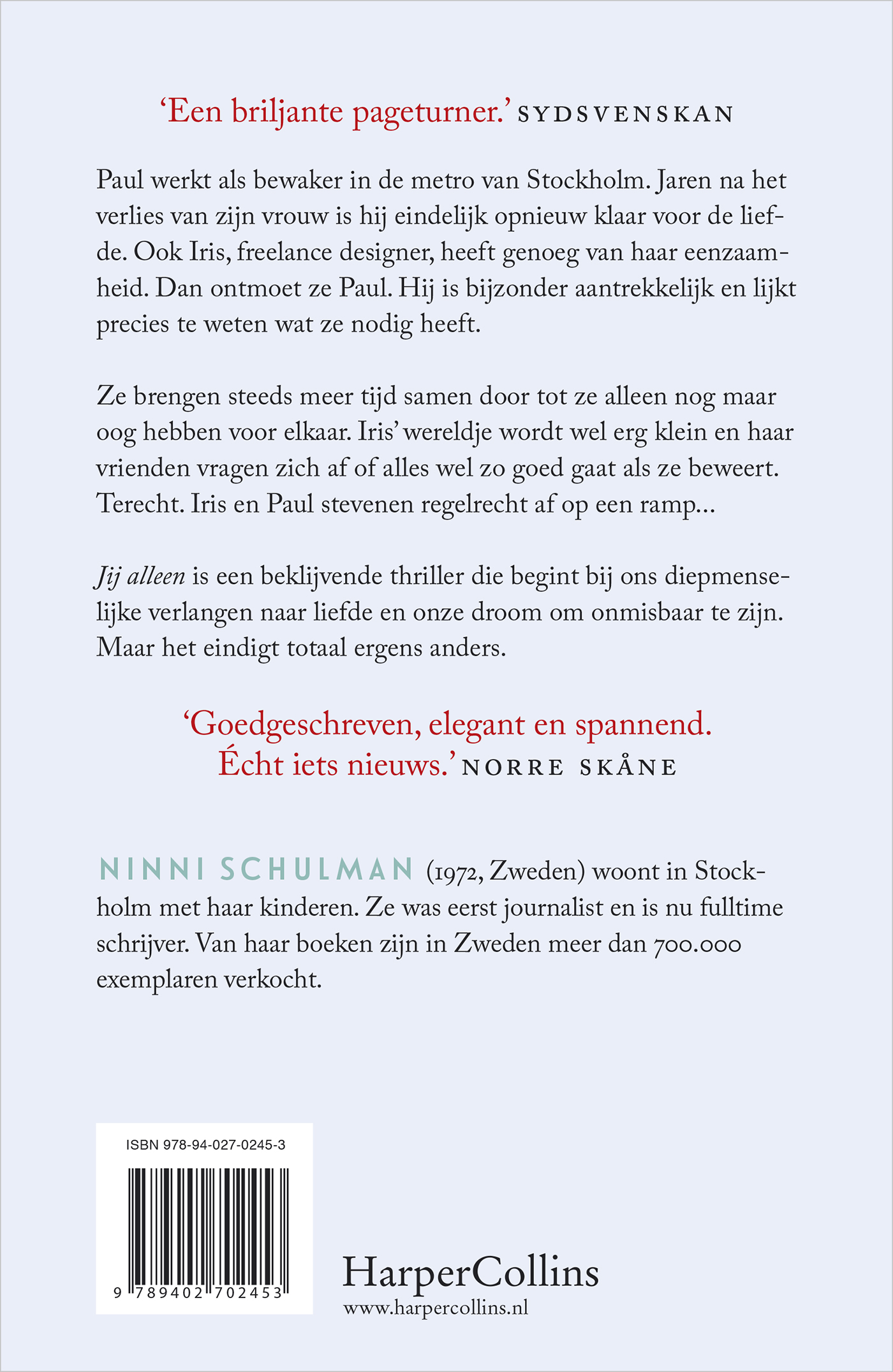 Achterkant van Jij alleen