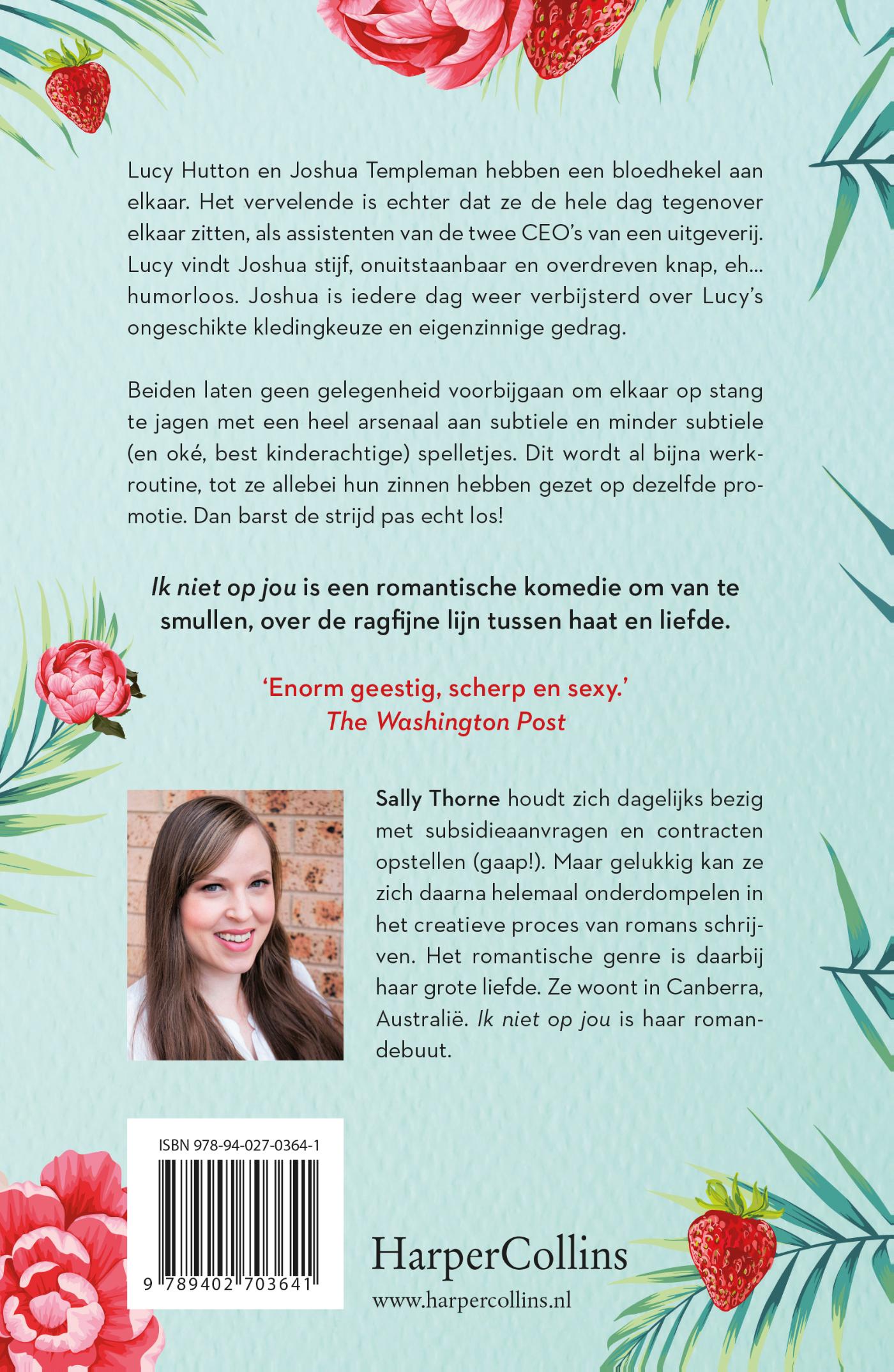Achterkant van Ik niet op jou