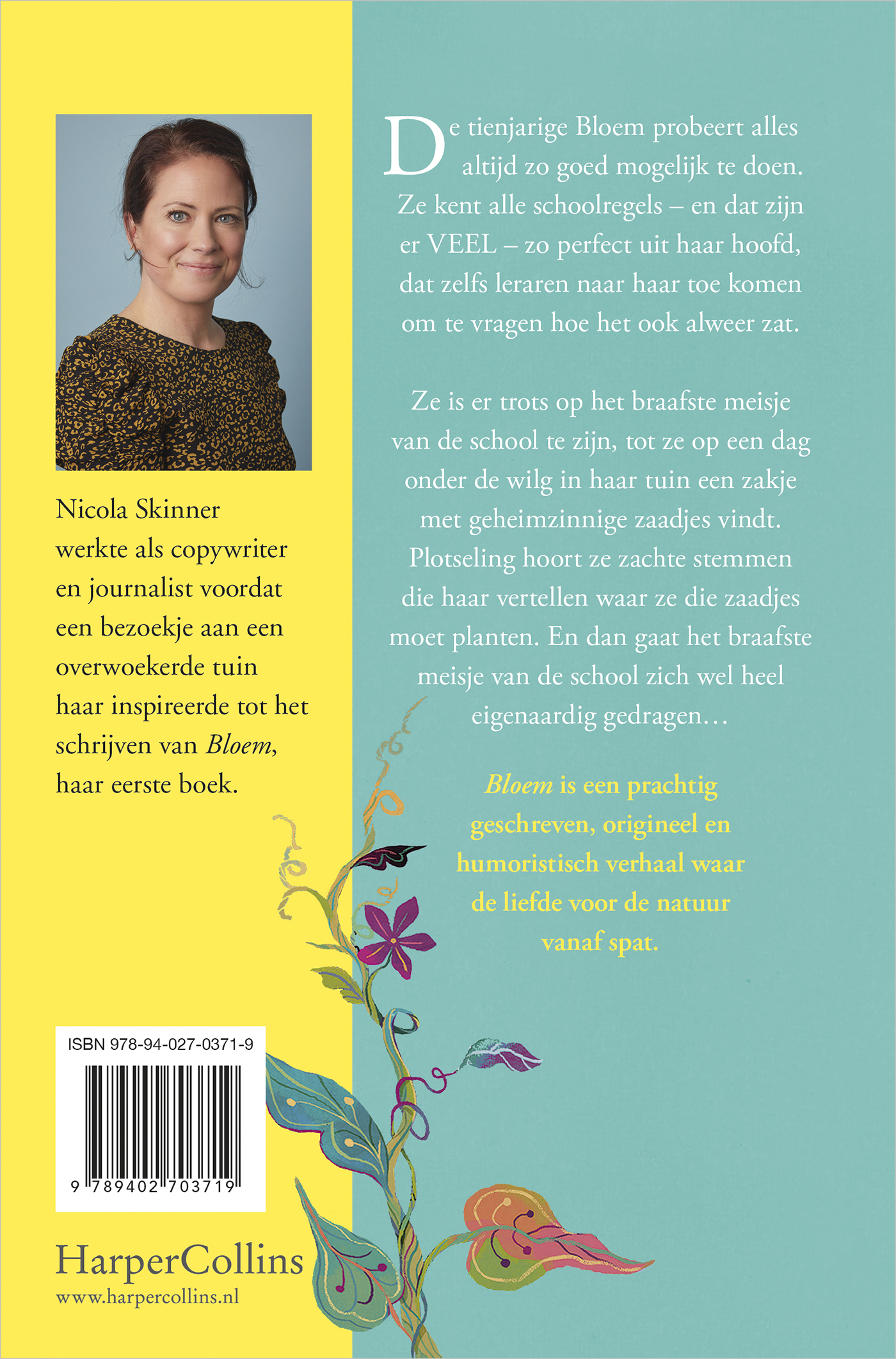 Achterkant van Bloem