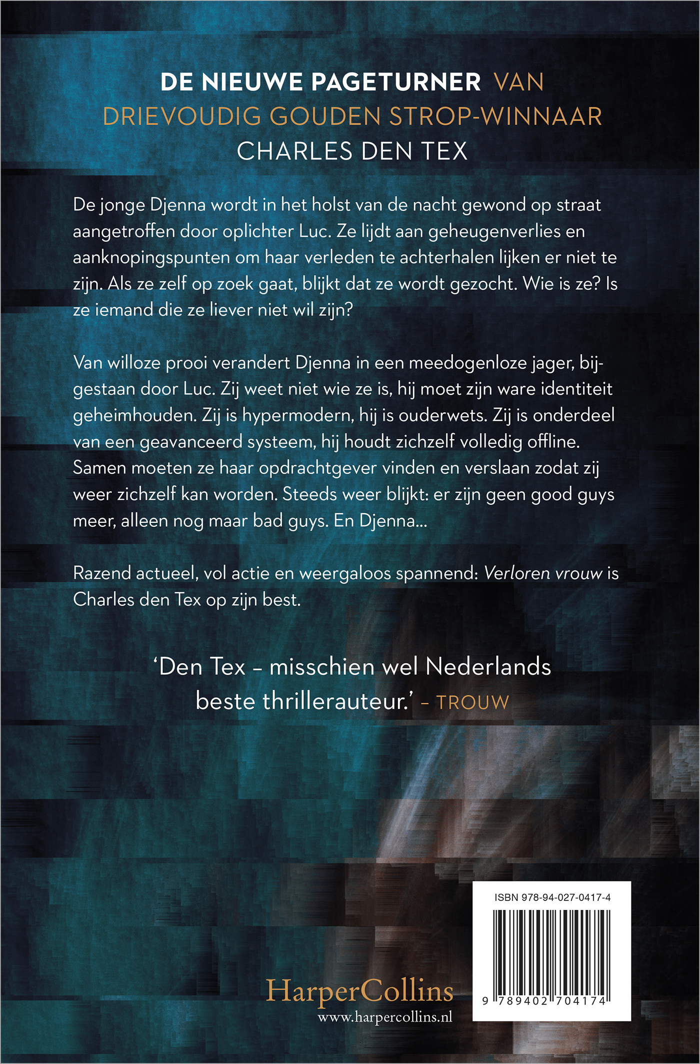 Achterkant van Verloren vrouw