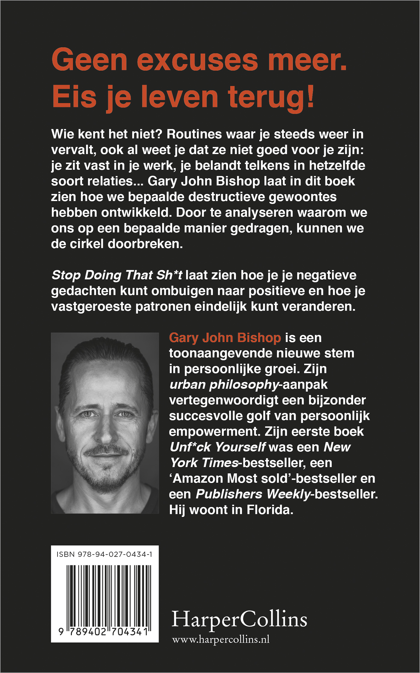 Achterkant van Stop Doing That Sh*t